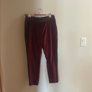 Women’s Velvet Burgundy Pants